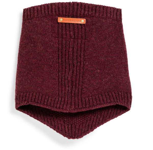 Burgundy wool Alpine Winter Collar